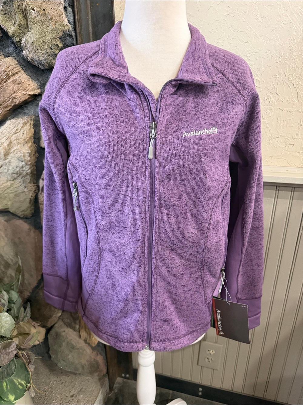 Avalanche Purple Girls' Full-Zip Fleece Jacket